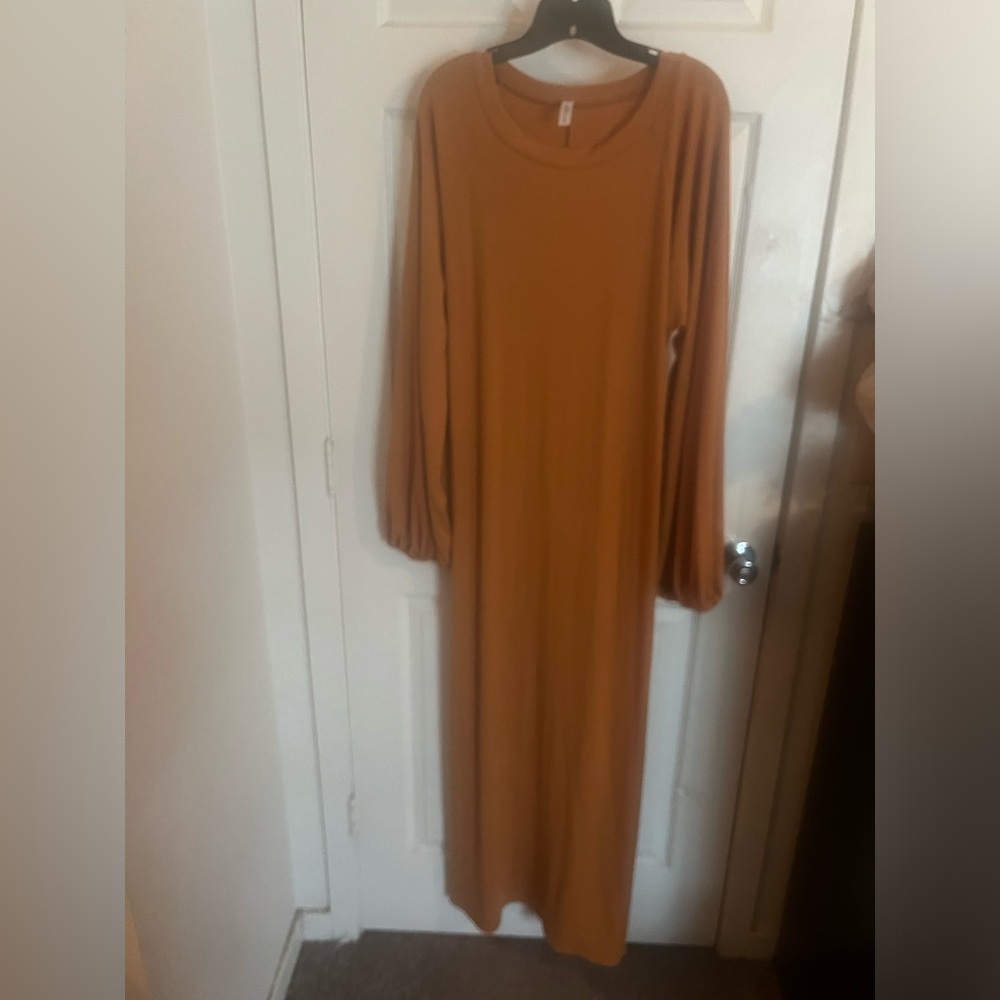Burnt orange dress